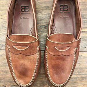Allen Edmund Men's Brown Penny Loafer Sz 11